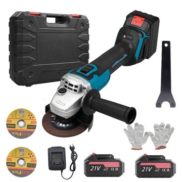 SZLIFIERKA KĄTOWA AKUMULATOROWA do Makita 21V 125mm +2xAKU