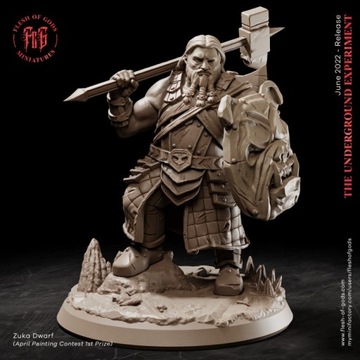 Zuka Dwarf - Flesh of Gods - Druk 3D
