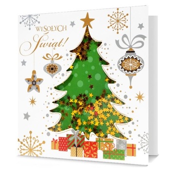 KARTKA ŚWIĄTECZNA na Boże Narodzenie - Wesołych Świąt