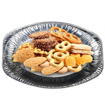 Patera aluminiowa srebrna catering V2 duże 10szt