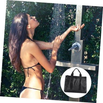 Пляжная дорожная сумка большой емкости с 2 сетками