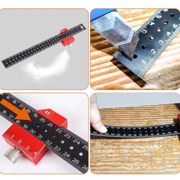 Раздвижной штангенциркуль 45° 90° 135° 30 см под разными углами