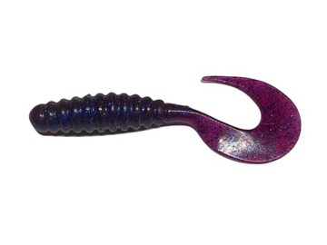 Manns Twister M-037 5,5cm Fiolet z Niebieskim Brokatem 2szt
