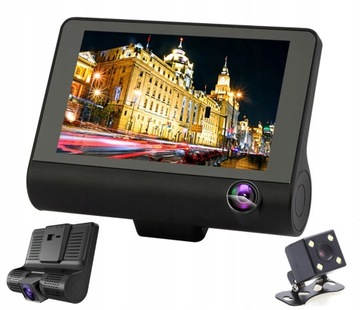 REJESTRATOR JAZDY 3 KAMERY NAJNOWSZY CHIPSET SQ