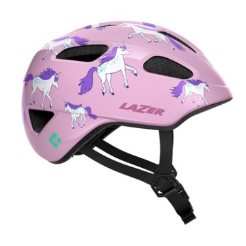 Dziecięcy kask rowerowy LAZER NUTZ KinetiCore różowy