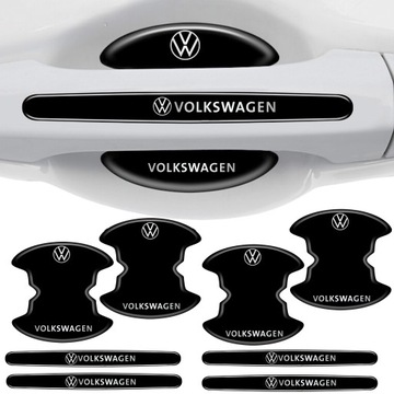 MOCNA FOLIA OCHRONNA POD KLAMKI DRZWI VOLKSWAGEN Samochodowe Naklejki LOGO