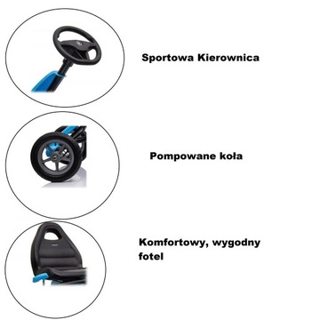 КАРТ С ПЕДАЛАМИ, БОЛЬШИЕ, НАДУВАННЫЕ КОЛЕСА, ДЛЯ ДЕТЕЙ, ТОРМОЗ, ОТЛИЧНЫЙ ПОДАРОК, НЕБЕСА