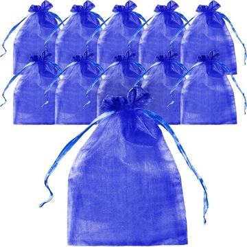 10x15 cm WORECZKI Z ORGANZY 100 sztuk + GRATIS na CUKIERKI PREZENTY ŚLUB
