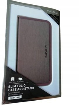 Etui z klapką Macally do 5c brązowy