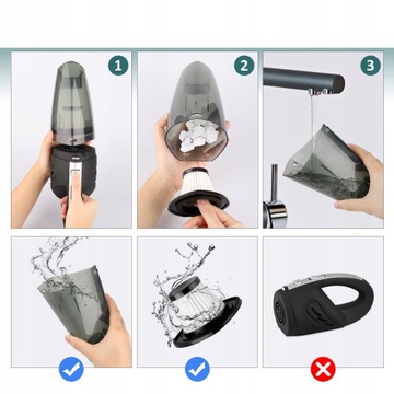 РУЧНОЙ АККУМУЛЯТОРНЫЙ АВТОМОБИЛЬНЫЙ ПЫЛЕСОС 120ВТ ЕС