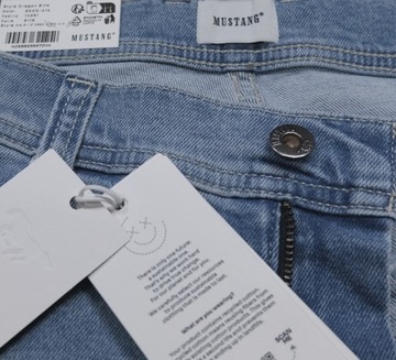 MUSTANG OREGON SLIM spodnie jeansowe rurki W32 L32