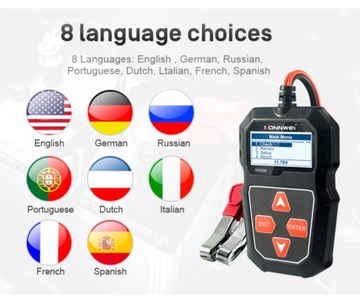 Tester akumulatorów samochodowych Konnwei KW208
