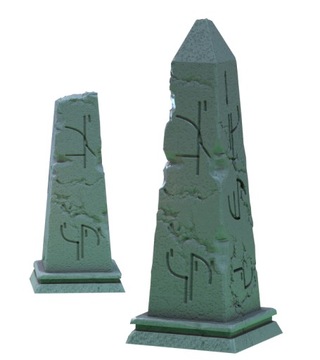 Eldritch Obelisks x2 - Mammoth Factory - Druk 3D