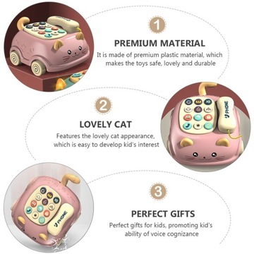 Игрушечный мобильный телефон для детей от 1 до 3 лет. Игрушечная машина