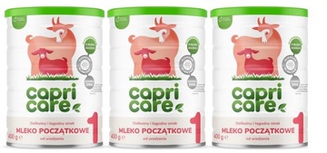 Zestaw 3x Capricare 1 Mleko Kozie Capri Care 400g