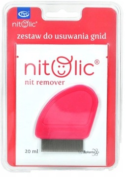 ZESTAW 2w1 GRZEBIEŃ + ŻEL ŚRODEK DO USUWANIA WSZY GNID WSZAWICY NITOLIC