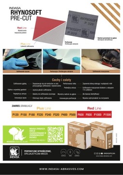 INDASA RHYNOSOFT НАШЛИЧНАЯ БУМАГА НА ГУБКЕ P240 25м
