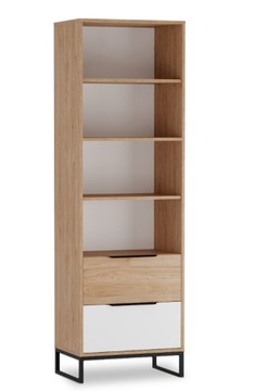Regał Biały + Hikora 60 cm LANDI GB