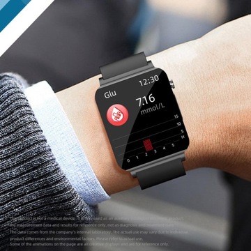 Умные часы для фитнеса с сенсорным экраном, черные