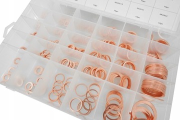 МЕДНЫЕ ШАЙБЫ НАБОР МЕДНЫХ ШАЙБ МЕДНЫЕ УПЛОТНЕНИЯ 300 шт.