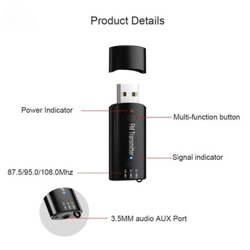 Bluetooth-передатчик черный