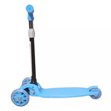 САМОКАТ ДЕТСКИЙ, ТРЕХКОЛЕСНЫЙ, СБАЛАНСИРОВАННЫЙ, СКЛАДНОЙ, СВЕТОДИОДНЫЕ КОЛЕСА, ПРОГУЛКИ