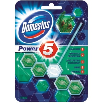Zawieszka do toalety KOSTKA POWER5 PINE 55g DOMEST