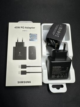 Зарядное устройство USB TYPE C для Samsung мощностью 45 Вт со сверхбыстрой зарядкой
