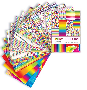 Blok z motywami A4 Happy Color Colors 27 motywów