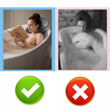 ПОДУШКА ДЛЯ ВАННЫ С ПРИСОСАМИ, СЕРЫЙ