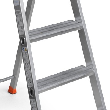 Лестница односторонняя алюминиевая 4 ступени KRAUSE SOLIDO