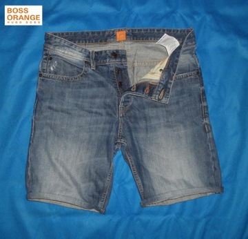 Hugo Boss Orange 24 Jeans Spodenki Męskie Regular Fit 33