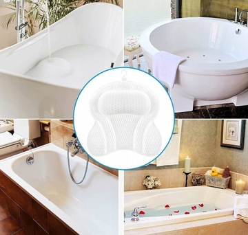 РАССЛАБЛЯЮЩАЯ ПОДУШКА ДЛЯ ВАННЫ, 4D ПОДГОЛОВНИК