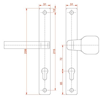 РУЧКИ ДЛЯ ВОРОТ РУЧКА ДЛЯ ВОРОТ С ЗНАКОМЫМ LOCK SPACE 72 ЧЕРНЫЙ ЦВЕТ