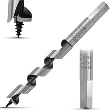 WIERTŁO do DREWNA Świder 14x150mm Śrubowe ŚWIDROWE