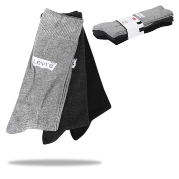 LEVI'S Skarpety Męskie Długie 3 pary 1020 43-46