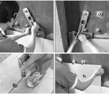 ЛОКАТОР ДЛЯ СВЕРЛЕНИЯ ОТВЕРСТИЙ 40 СМ С 4 ОТВЕРСТНЫМИ ПИЛАМИ