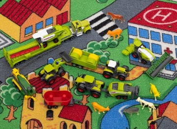 ТРАКТОР ТРАКТОР СЕЛЬСКОХОЗЯЙСТВЕННЫЕ МАШИНЫ КОМБАЙН ФЕРМЕР+ЖИВОТНЫЕ НАБОР ПОДАРОК