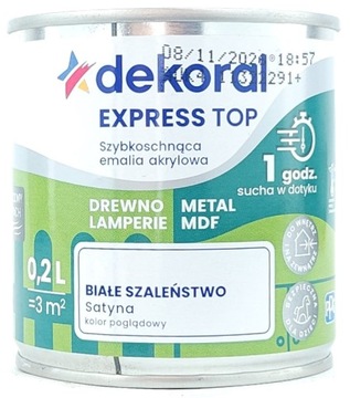SZYBKOSCHNĄCA EMALIA EXPRESS TOP DO DREWNA METALU LAMPERII MDF GRZEJNIKA