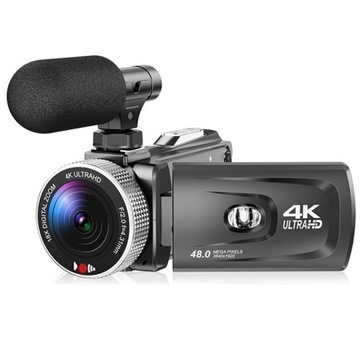 Kamera cyfrowa 4K 48MP 60FPS 18-krotny zoom 3,0-calowy ekran LCD z mikrofonem