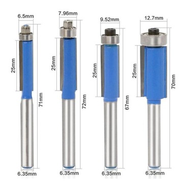 4 шт.. Фреза заподлицо с