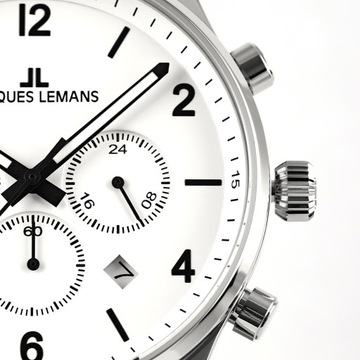 Zegarek Męski Jacques Lemans 1-2126B czarny