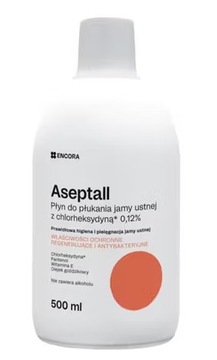 ASEPTALL Płyn do płukania jamy ustnej z chlorheksydyną 500 ml