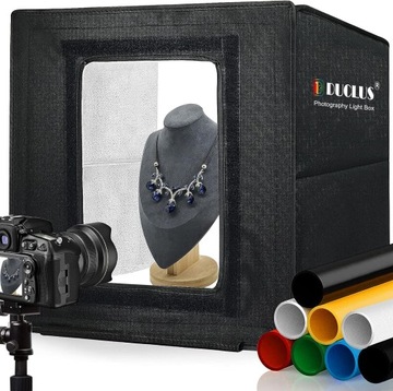 Бестеневая палатка Duclus 40x40x40 + 8 фонов для лайтбоксов