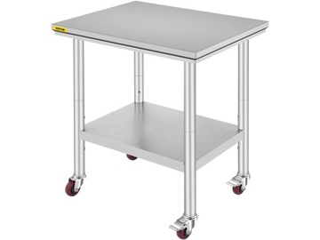 VEVOR Stół Kuchenny Roboczy na kółkach 76 x 60 cm