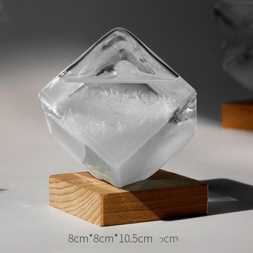 Прогноз погоды в скандинавском стиле, штормовое стекло, водный куб, барометр, прозрачный