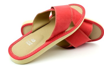 KAPCIE PANTOFLE KLAPKI DOMOWE DAMSKIE CIAPY r. 39 - 25 cm