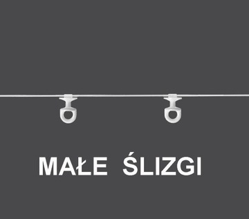 Ślizgi na sznurku do systemu WAVE FALA odstęp 6 cm