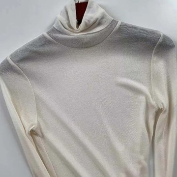 Women Thin Knit Sweaters Turtleneck Long Sleeve Sl