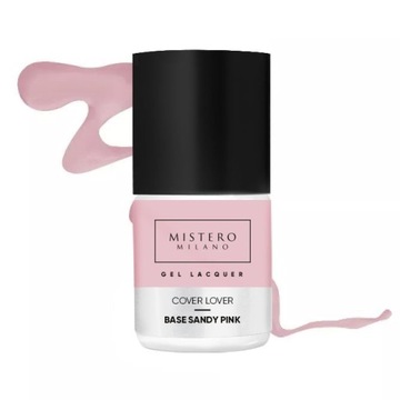 BAZA HYBRYDOWA do paznokci Cover Lover Sandy Pink Mistero Milano 12ml 1114